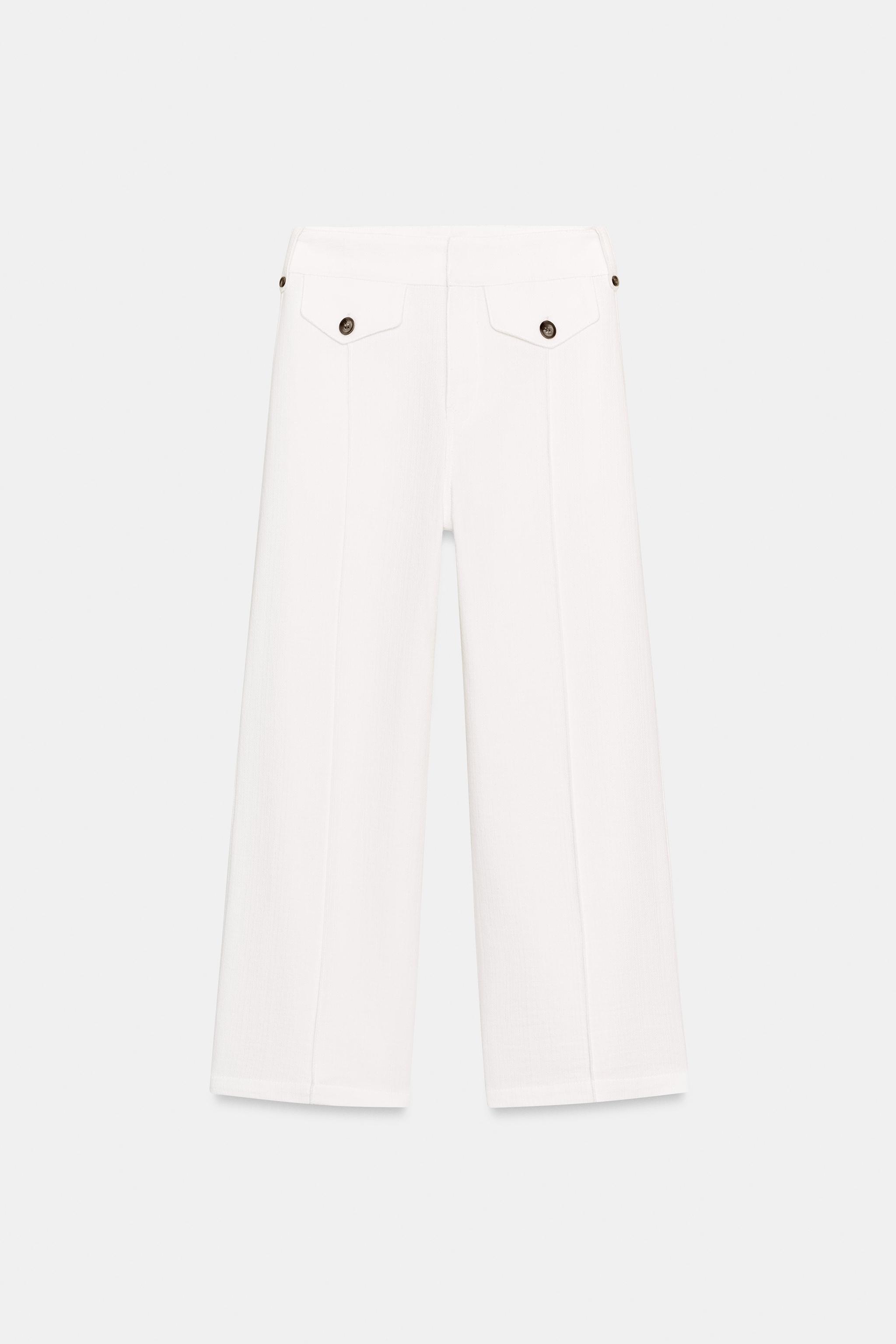 JUPE-CULOTTE EN TISSU RUSTIQUE